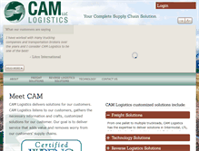 Tablet Screenshot of camlogisticsllc.com